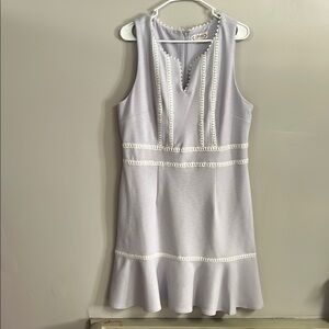 Sleeveless Dress with Ruffle Hem
